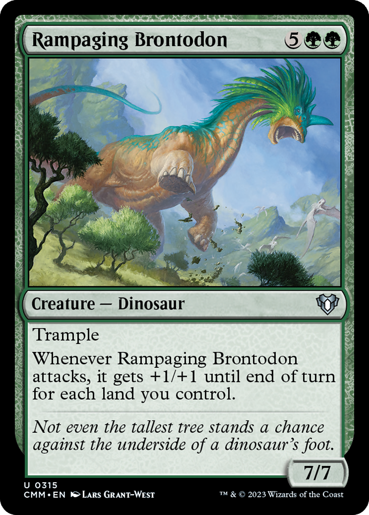 Rampaging Brontodon [Commander Masters] | Good Games Adelaide SA