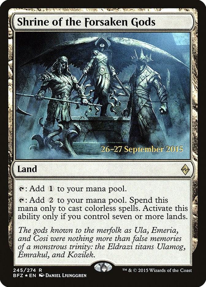 Shrine of the Forsaken Gods 245 (Prerelease Cards)  - Foil | Good Games Adelaide SA