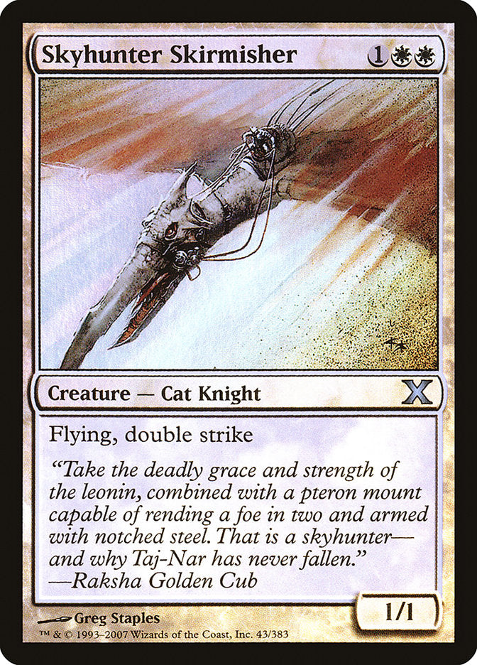Skyhunter Skirmisher (Premium Foil) [Tenth Edition] | Good Games Adelaide SA