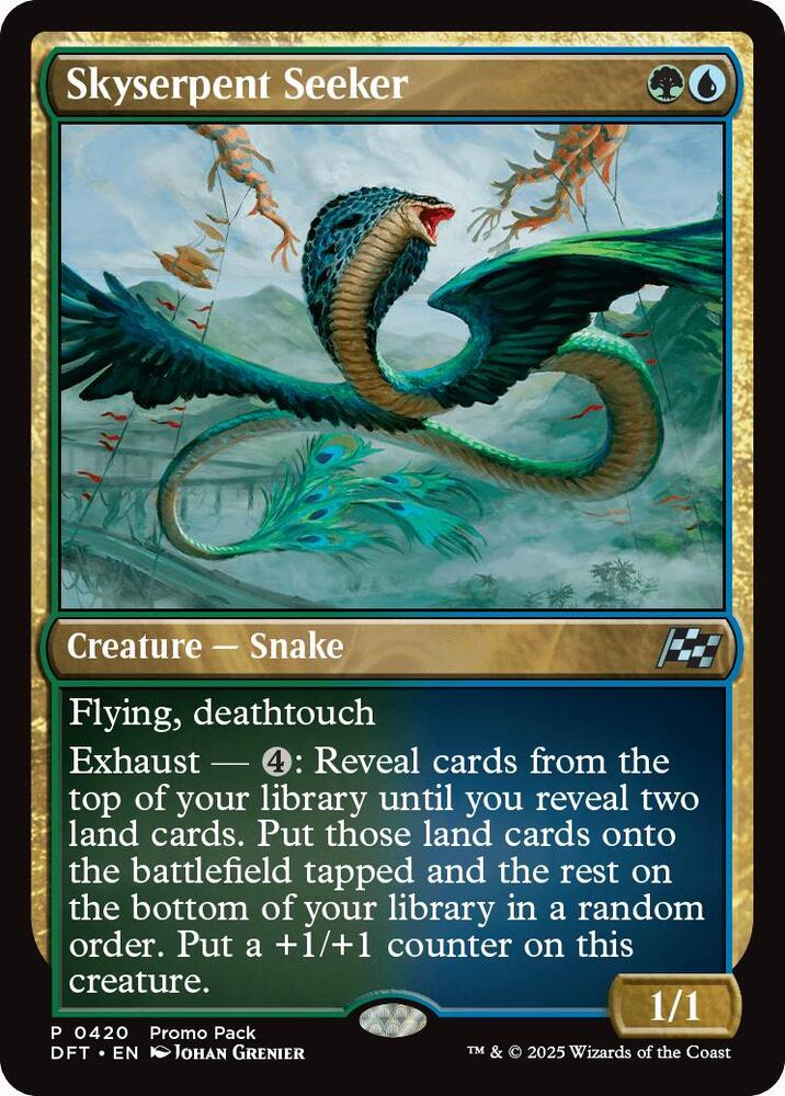 Skyserpent Seeker 420 (Promo Pack: Aetherdrift)  - Foil | Good Games Adelaide SA