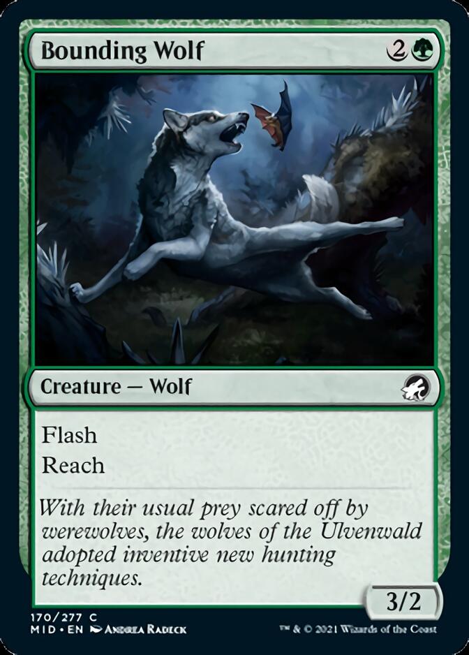 Bounding Wolf [Innistrad: Midnight Hunt] | Good Games Adelaide SA