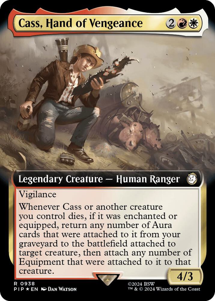 Cass Hand of Vengeance Extended Art Surge Foil 938 (Universes Beyond: Fallout)  - Foil | Good Games Adelaide SA