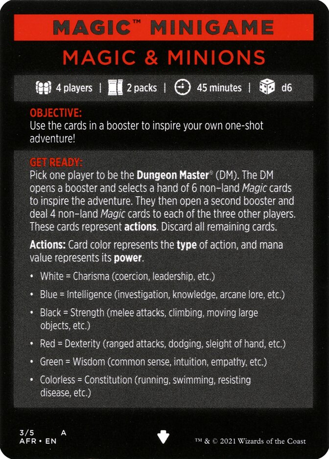 Magic & Minions (Magic Minigame) [Dungeons & Dragons: Adventures in the Forgotten Realms Minigame] | Good Games Adelaide SA