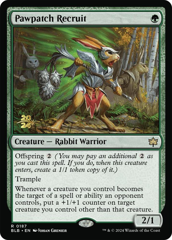 Pawpatch Recruit 187 (Prerelease Cards)  - Foil | Good Games Adelaide SA