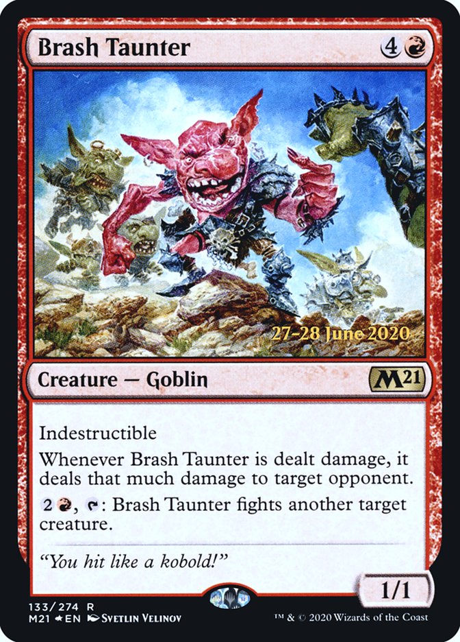 Brash Taunter  [Core Set 2021 Prerelease Promos] | Good Games Adelaide SA