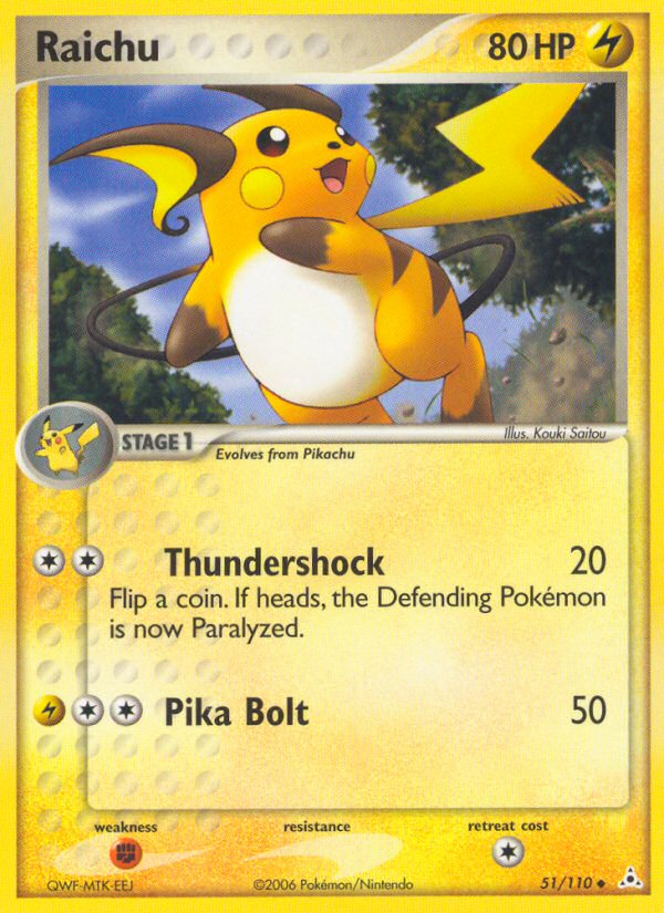 Raichu (51/110) [EX: Holon Phantoms] | Good Games Adelaide SA