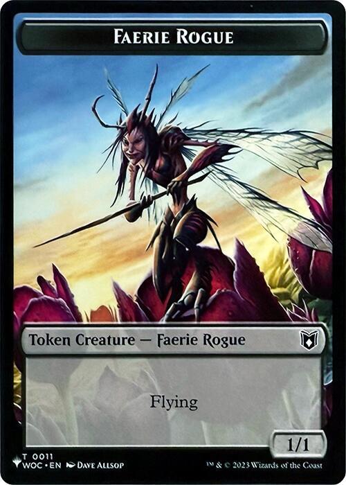Faerie Rogue Ox Double Sided Token 11 // 3 (The List Reprints)  | Good Games Adelaide SA