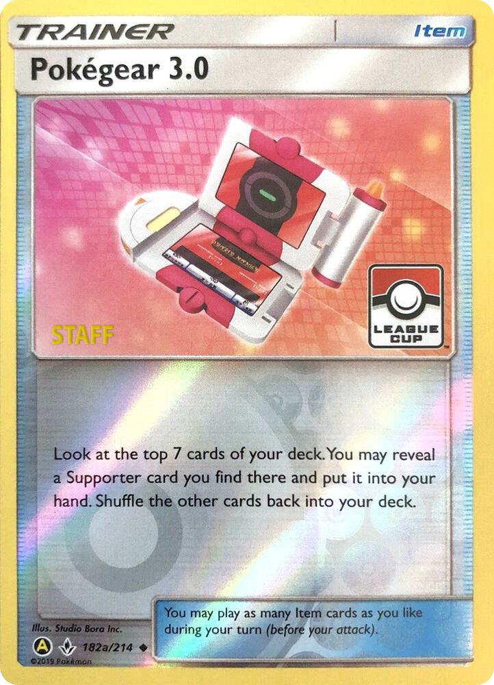 Pokegear 30 182a 214 League Cup Staff 182a/214 (League & Championship Cards)  - Reverse Holofoil | Good Games Adelaide SA