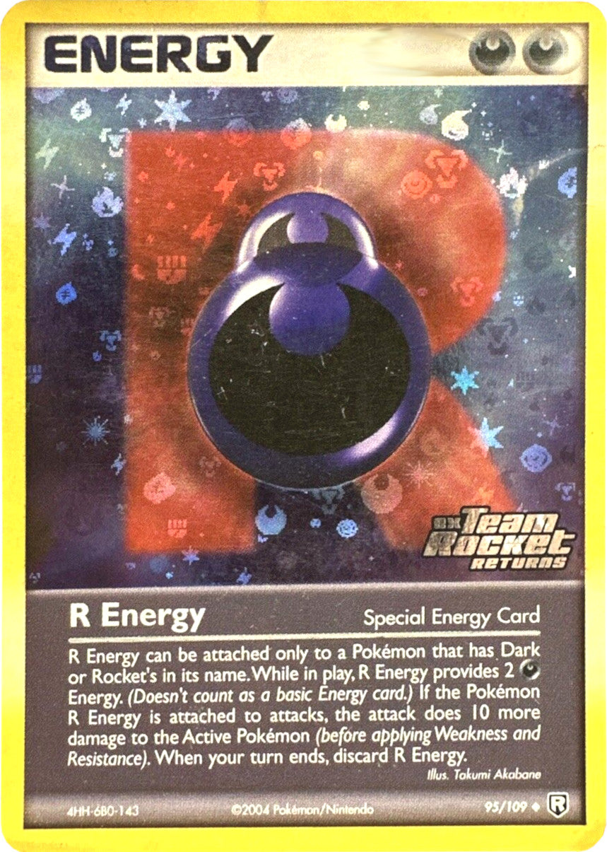 R Energy (95/109) (Stamped) [EX: Team Rocket Returns] | Good Games Adelaide SA