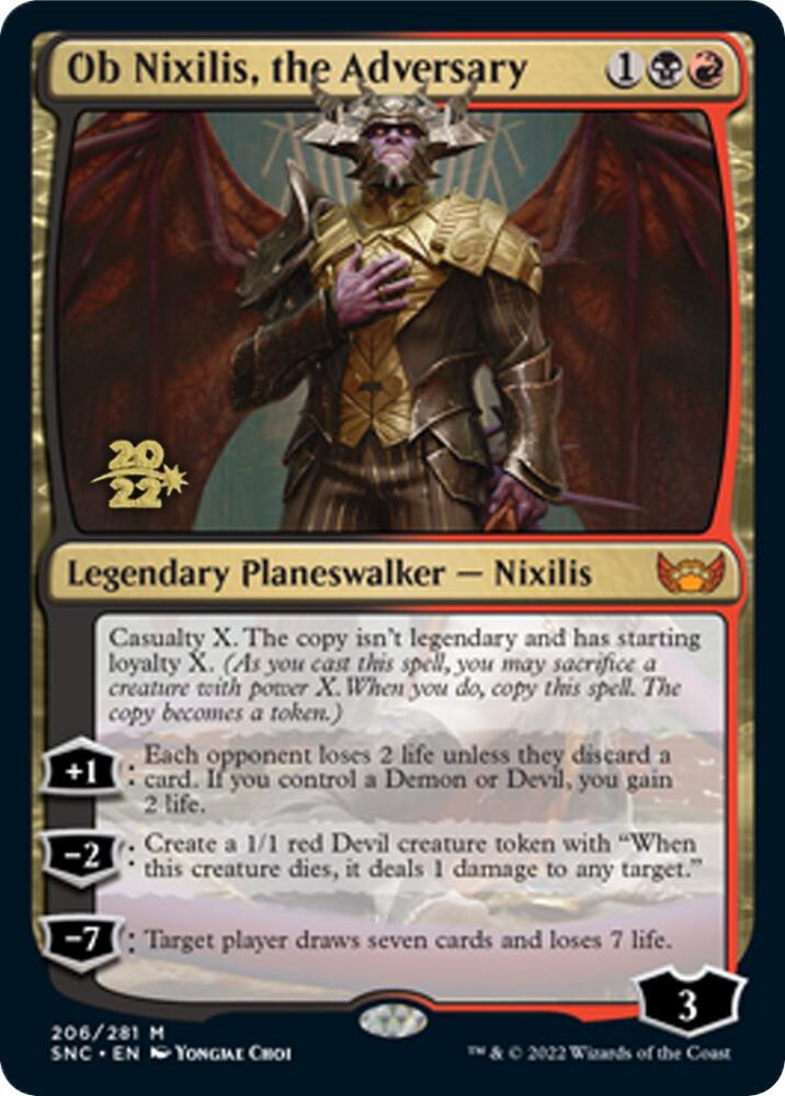 Ob Nixilis the Adversary 206 (Prerelease Cards)  - Foil | Good Games Adelaide SA