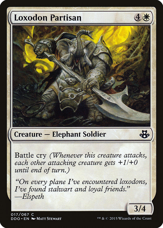 Loxodon Partisan [Duel Decks: Elspeth vs. Kiora] | Good Games Adelaide SA
