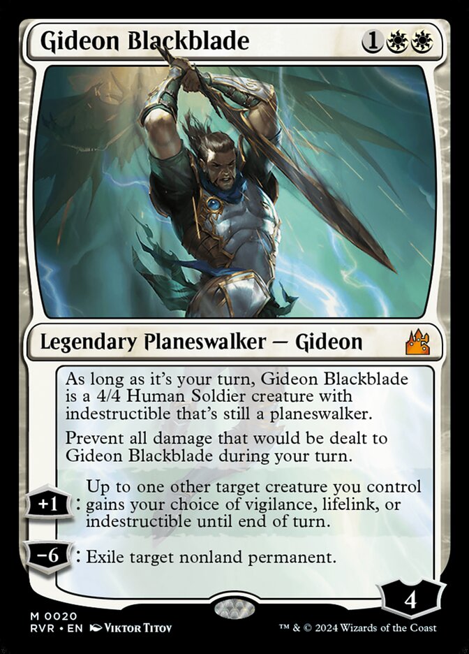 Gideon Blackblade 20 (Ravnica Remastered)  | Good Games Adelaide SA