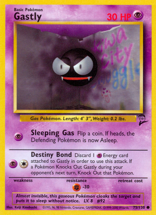 Gastly (75/130) [Base Set 2] | Good Games Adelaide SA