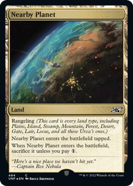 Nearby Planet Galaxy Foil 484 (Unfinity)  - Foil | Good Games Adelaide SA