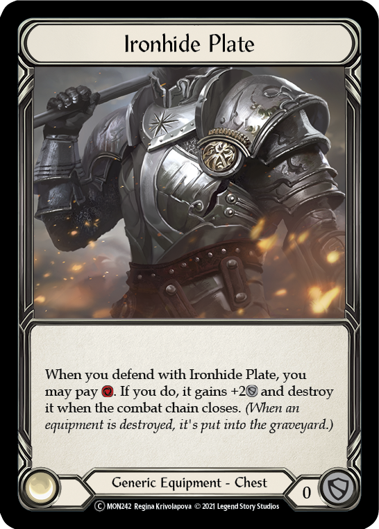 Ironhide Plate [U-MON242-RF] Unlimited Rainbow Foil | Good Games Adelaide SA