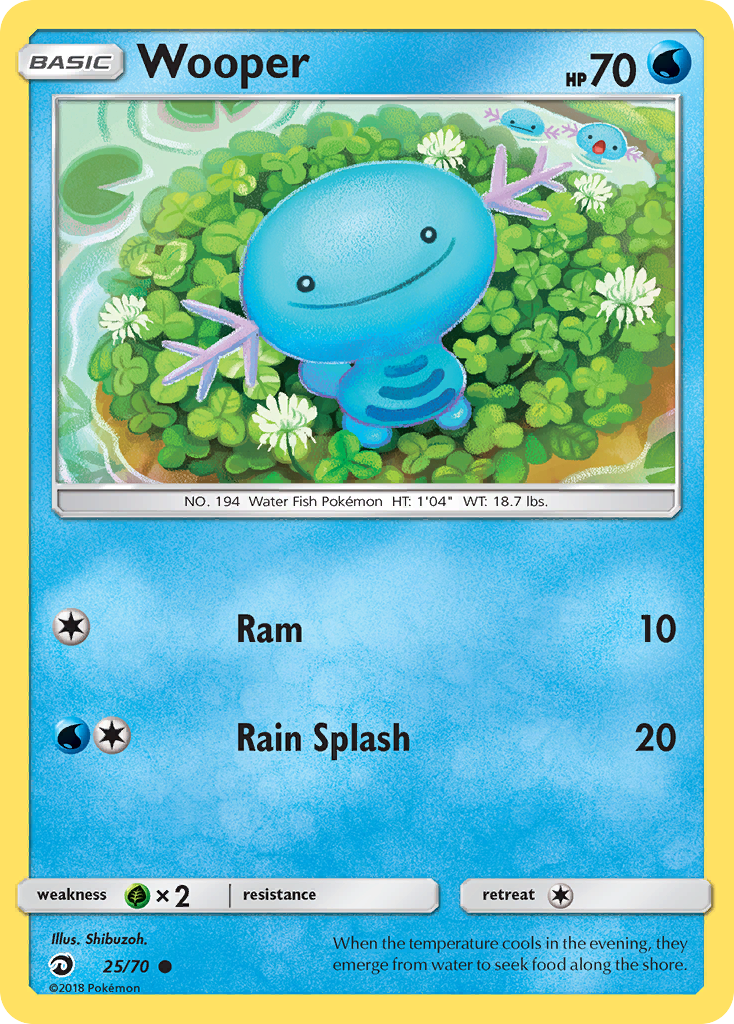 Wooper (25/70) [Sun & Moon: Dragon Majesty] | Good Games Adelaide SA