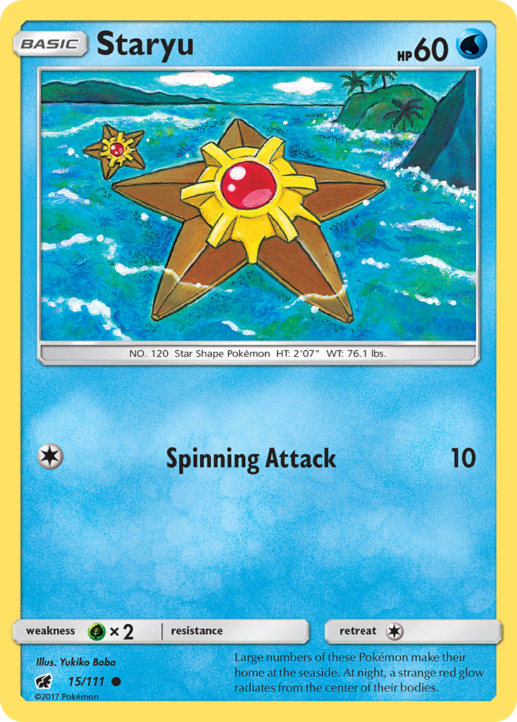 Staryu (15/111) [Sun & Moon: Crimson Invasion] | Good Games Adelaide SA