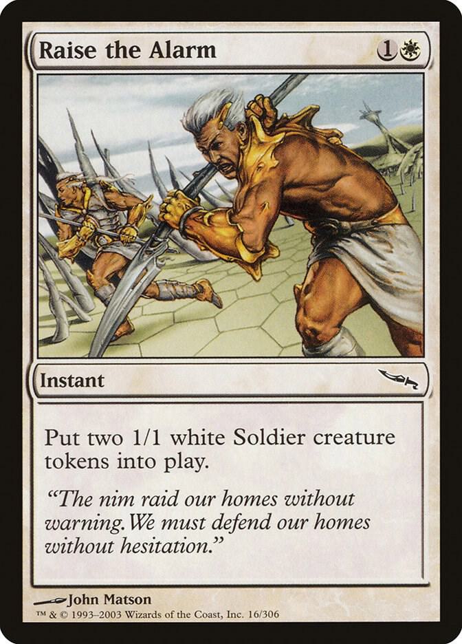 Raise the Alarm 16 (Mirrodin)  - Foil | Good Games Adelaide SA