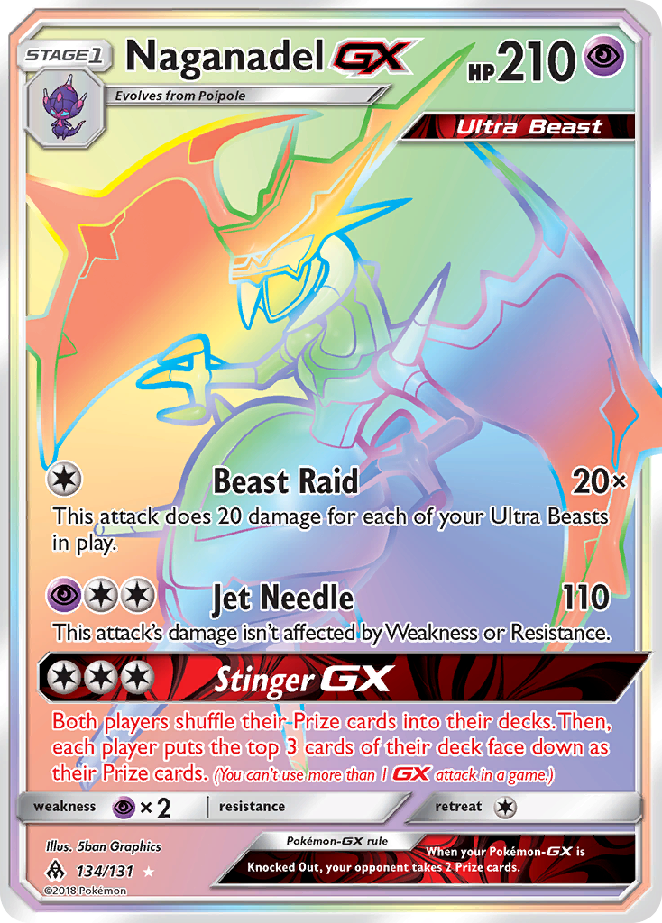 Naganadel GX (134/131) [Sun & Moon: Forbidden Light] | Good Games Adelaide SA