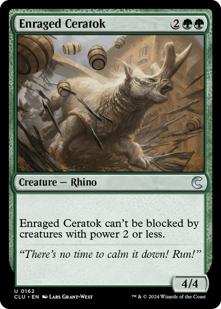 Enraged Ceratok [Ravnica: Clue Edition] | Good Games Adelaide SA