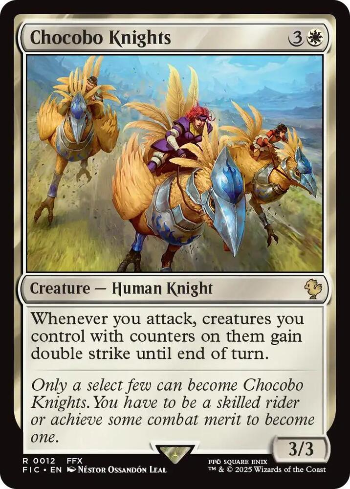 Chocobo Knights 12 (Commander: FINAL FANTASY)  - Foil | Good Games Adelaide SA