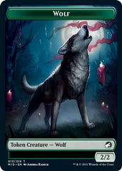 Rhino // Wolf Double-sided Token [Innistrad: Midnight Hunt Commander] | Good Games Adelaide SA