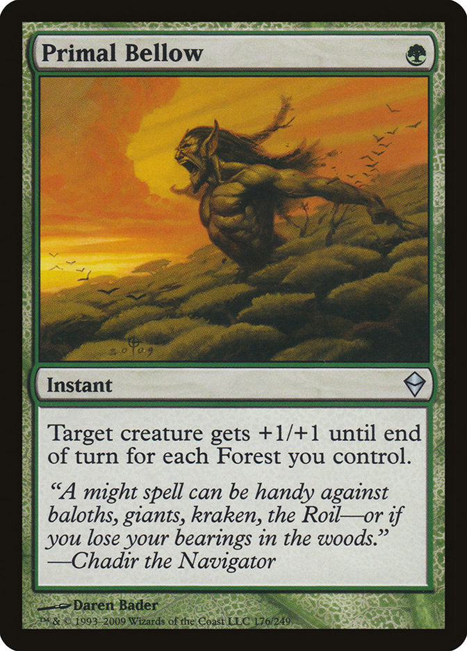 Primal Bellow 176 (Zendikar)  - Foil | Good Games Adelaide SA