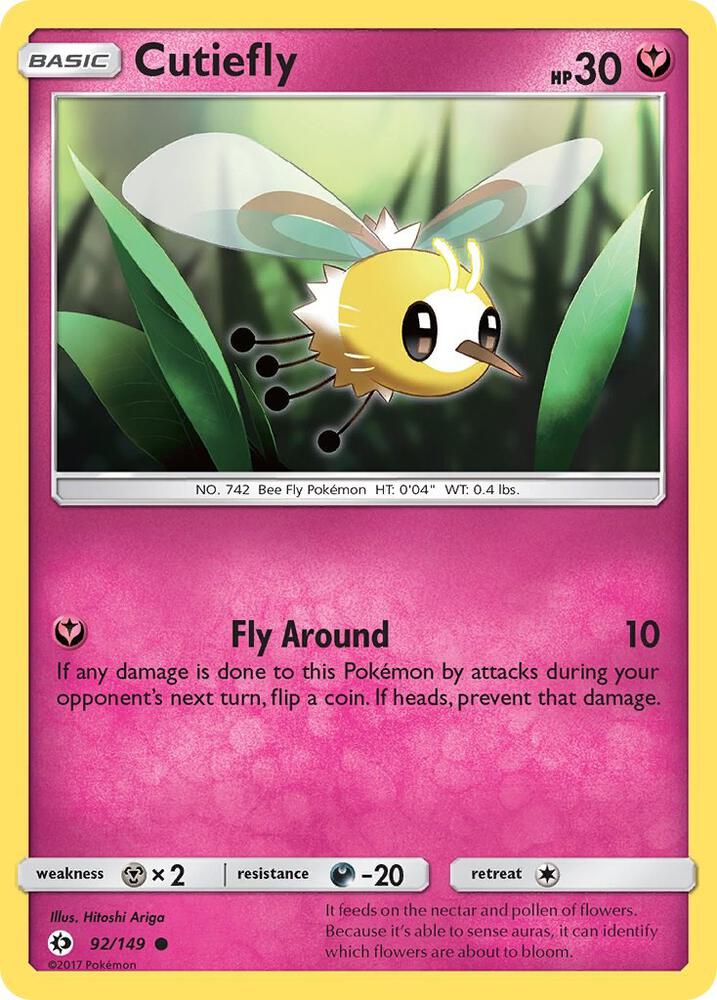 Cutiefly 92/149 (SM Base Set)  | Good Games Adelaide SA