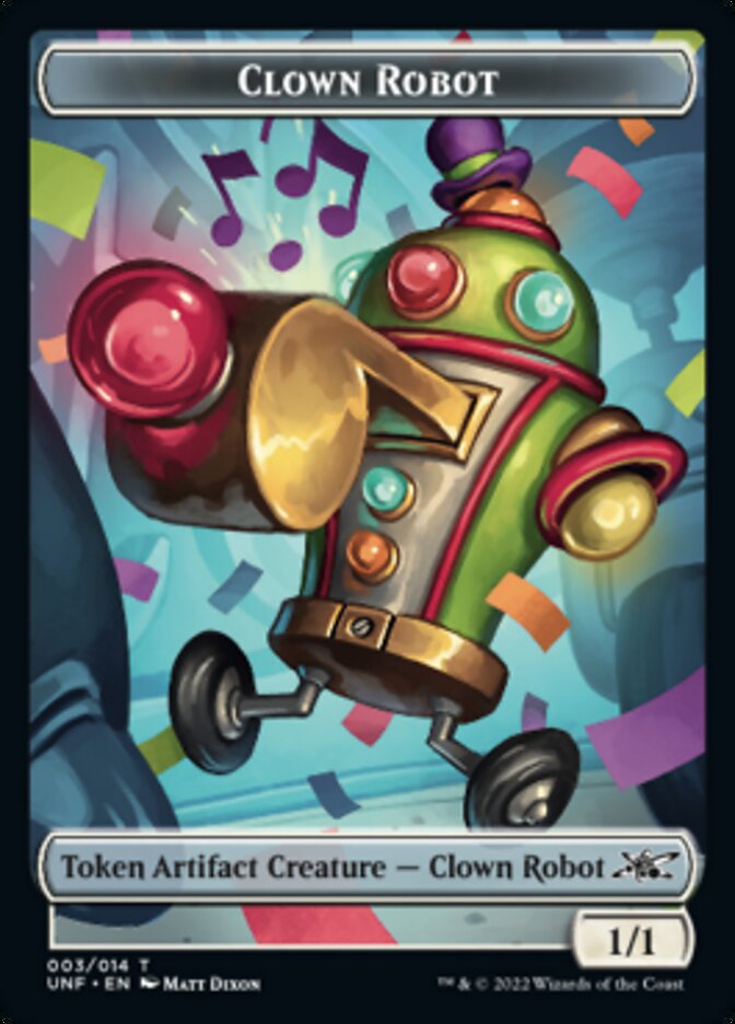 Clown Robot (003) Token [Unfinity Tokens] | Good Games Adelaide SA