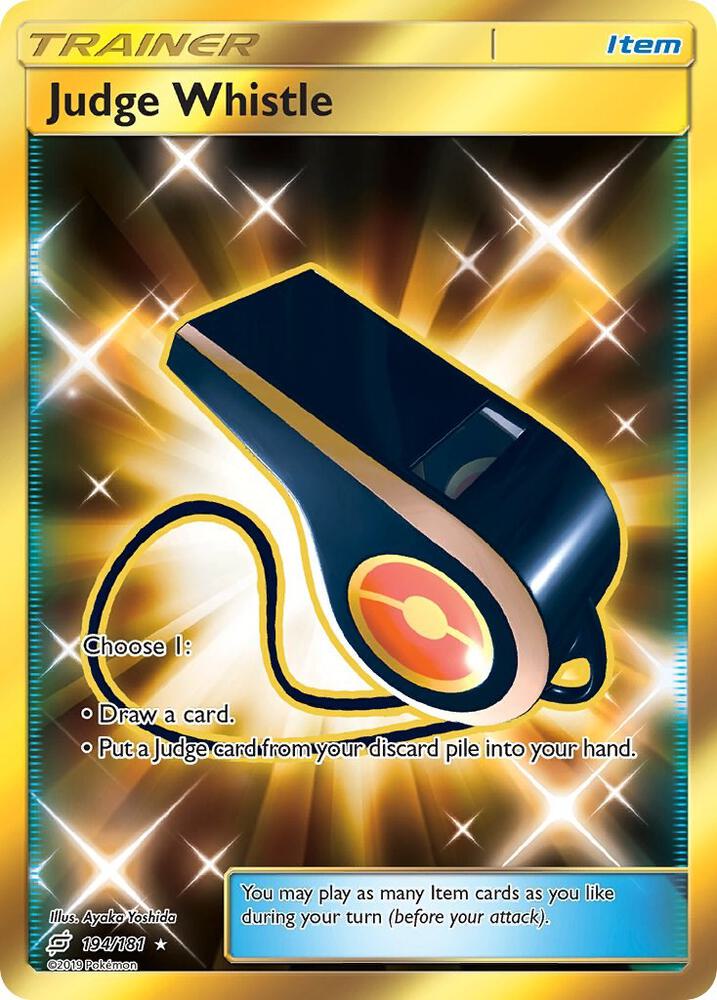 Judge Whistle Secret 194/181 (SM - Team Up)  - Holofoil | Good Games Adelaide SA