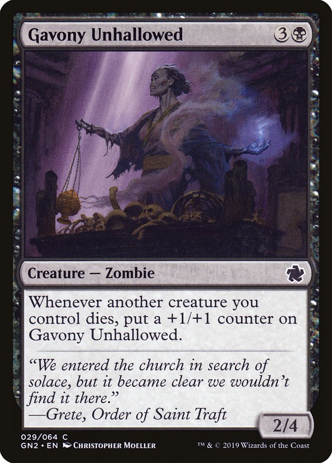 Gavony Unhallowed 29 (Magic Game Night 2019)  | Good Games Adelaide SA