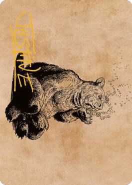 Wilson Refined Grizzly Art Card Gold Stamped Signature 60 (Art Series: Commander Legends: Battle for Baldur's Gate)  | Good Games Adelaide SA