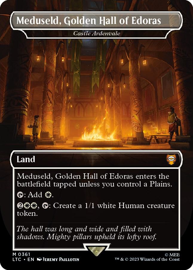 Meduseld Golden Hall of Edoras Castle Ardenvale 361 (Commander: The Lord of the Rings: Tales of Middle-earth)  - Borderless Foil | Good Games Adelaide SA