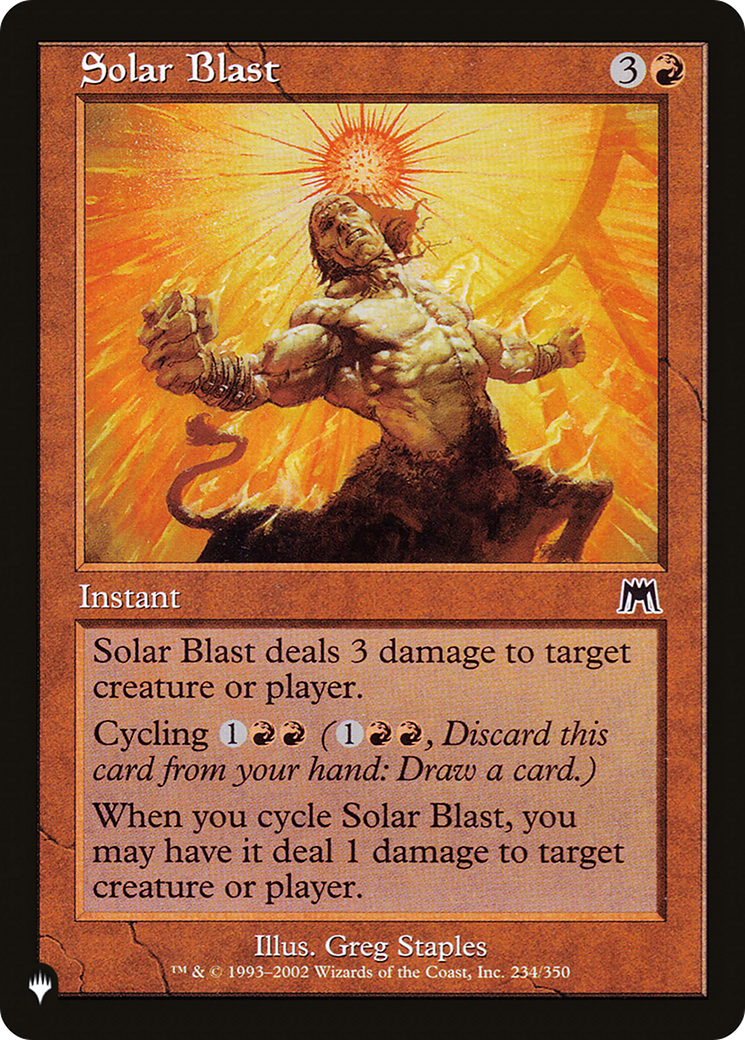 Solar Blast [The List Reprints] | Good Games Adelaide SA