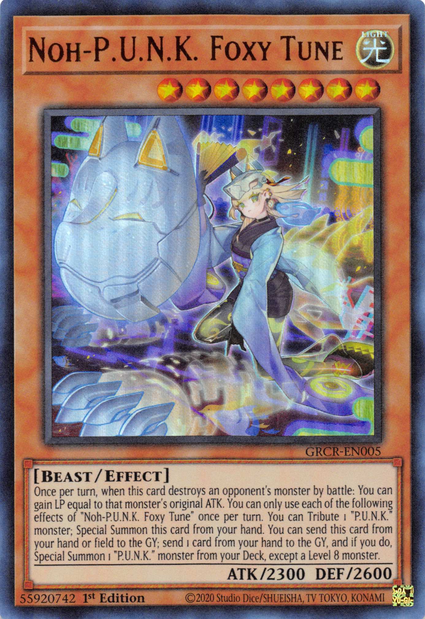 Noh-P.U.N.K. Foxy Tune [GRCR-EN005] Ultra Rare | Good Games Adelaide SA