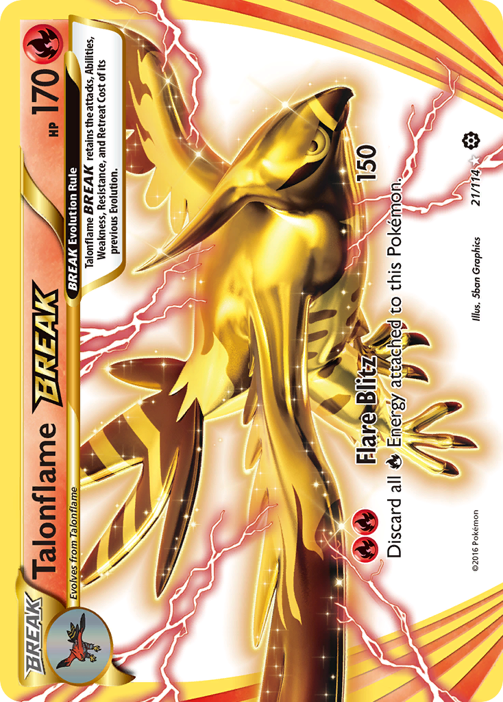Talonflame BREAK (21/114) [XY: Steam Siege] | Good Games Adelaide SA
