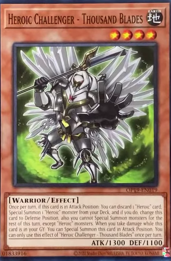 Heroic Challenger - Thousand Blades [OP19-EN019] Common | Good Games Adelaide SA