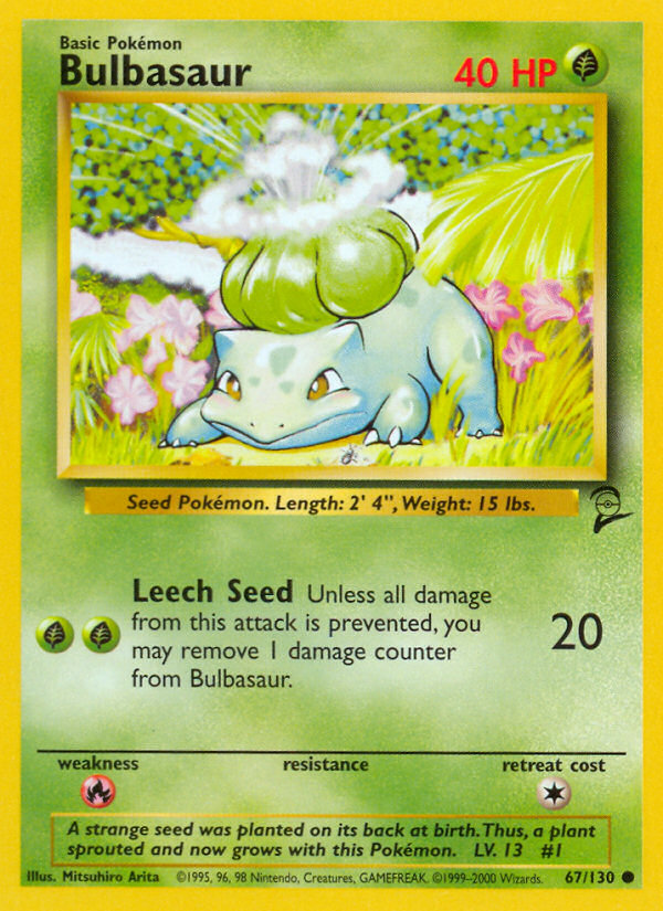 Bulbasaur (67/130) [Base Set 2] | Good Games Adelaide SA