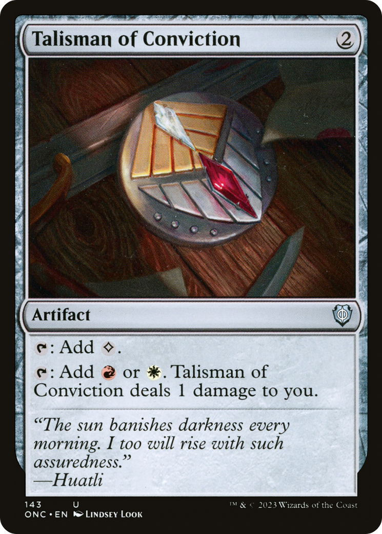 Talisman of Conviction [Phyrexia: All Will Be One Commander] | Good Games Adelaide SA