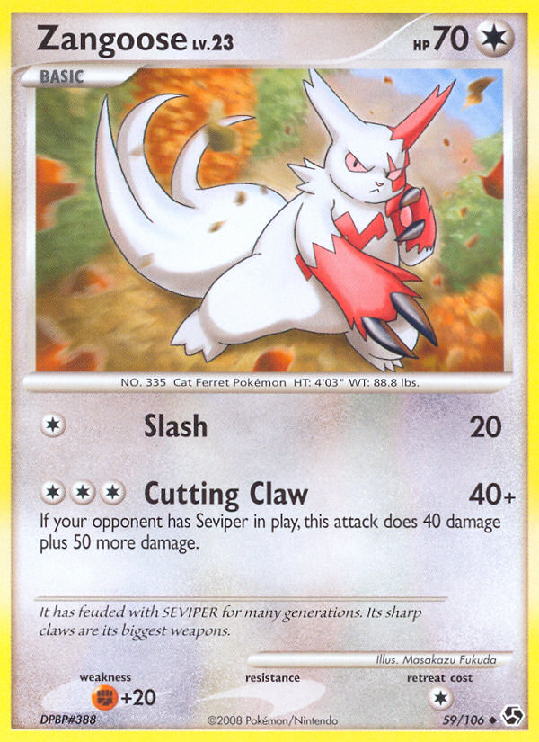 Zangoose (59/106) [Diamond & Pearl: Great Encounters] | Good Games Adelaide SA