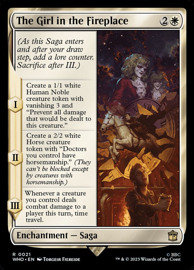 The Girl in the Fireplace 21 (Universes Beyond: Doctor Who)  - Foil | Good Games Adelaide SA