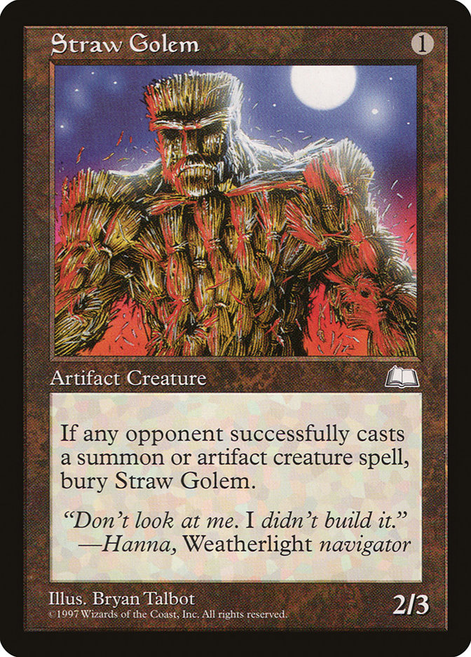 Straw Golem  (Weatherlight)  | Good Games Adelaide SA