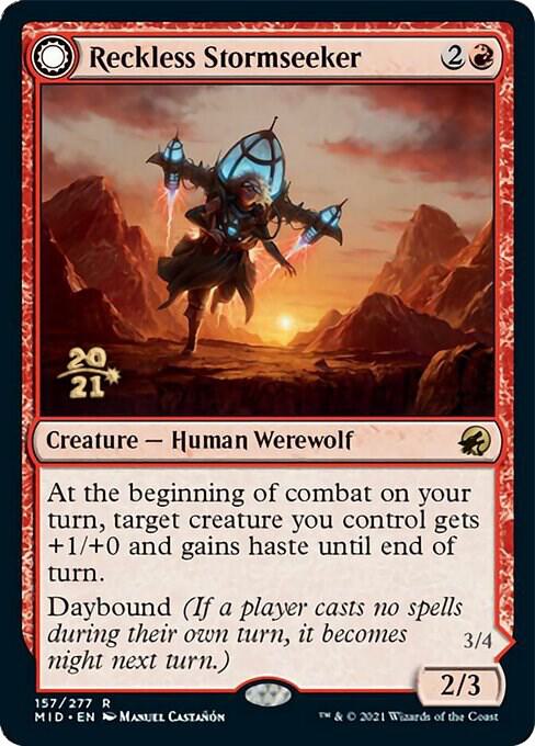 Reckless Stormseeker 157 (Prerelease Cards)  - Foil | Good Games Adelaide SA
