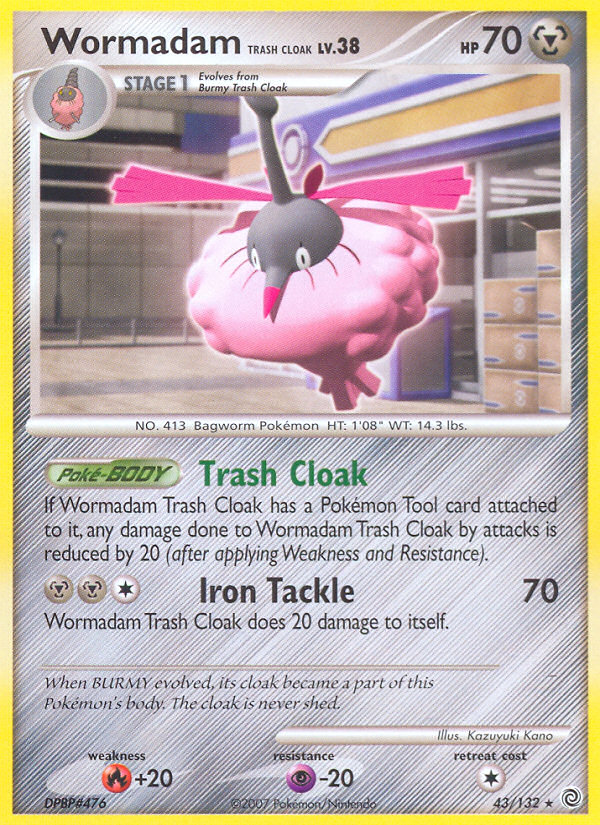 Wormadam Trash Cloak (43/132) [Diamond & Pearl: Secret Wonders] | Good Games Adelaide SA