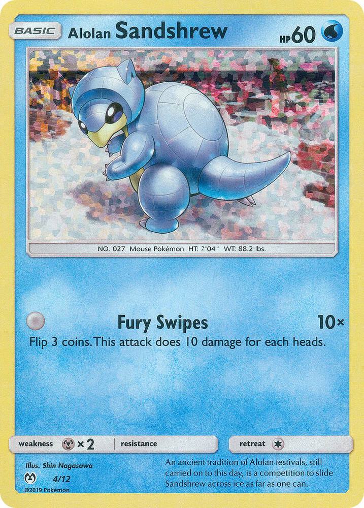 Alolan Sandshrew 4 12 004/012 (McDonald's Promos 2019)  - Holofoil | Good Games Adelaide SA