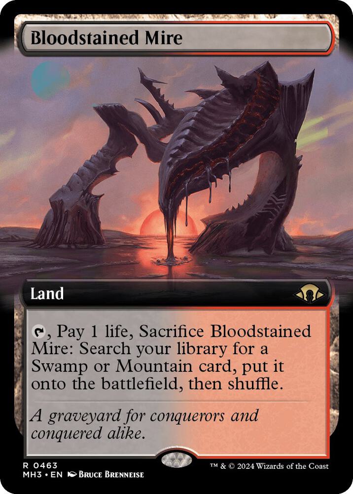 Bloodstained Mire 463/319 (Modern Horizons 3)  - Extended Art Foil | Good Games Adelaide SA