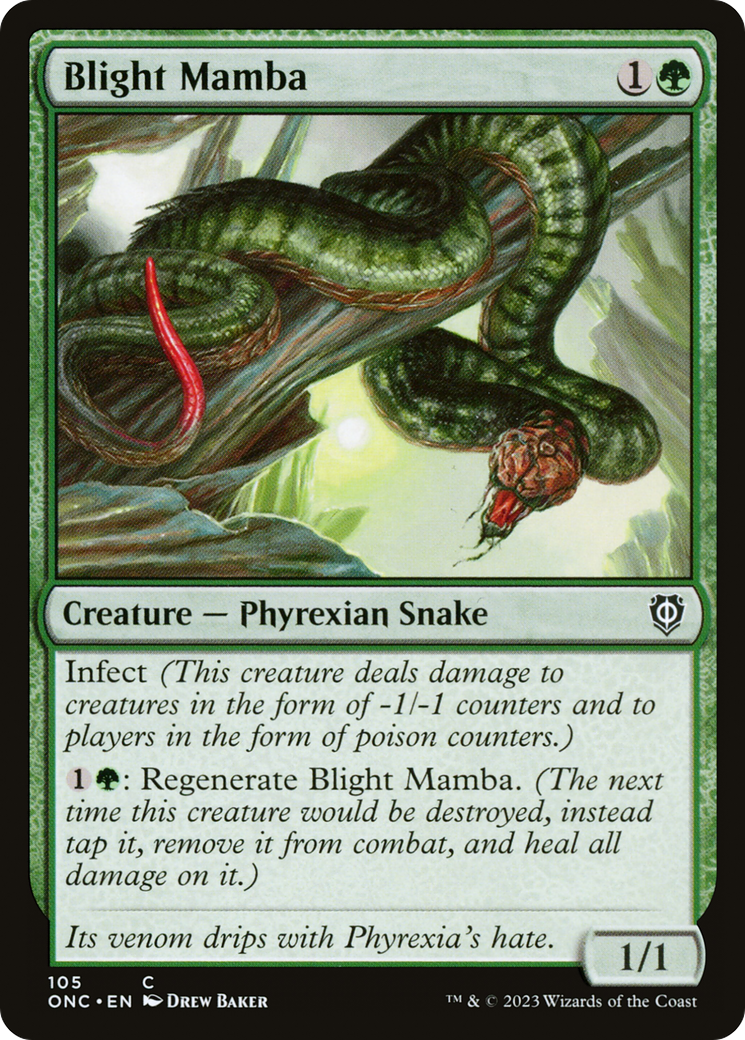 Blight Mamba [Phyrexia: All Will Be One Commander] | Good Games Adelaide SA