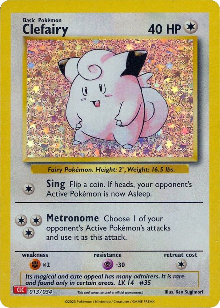 Clefairy 013/034 (Trading Card Game Classic)  - Holofoil | Good Games Adelaide SA