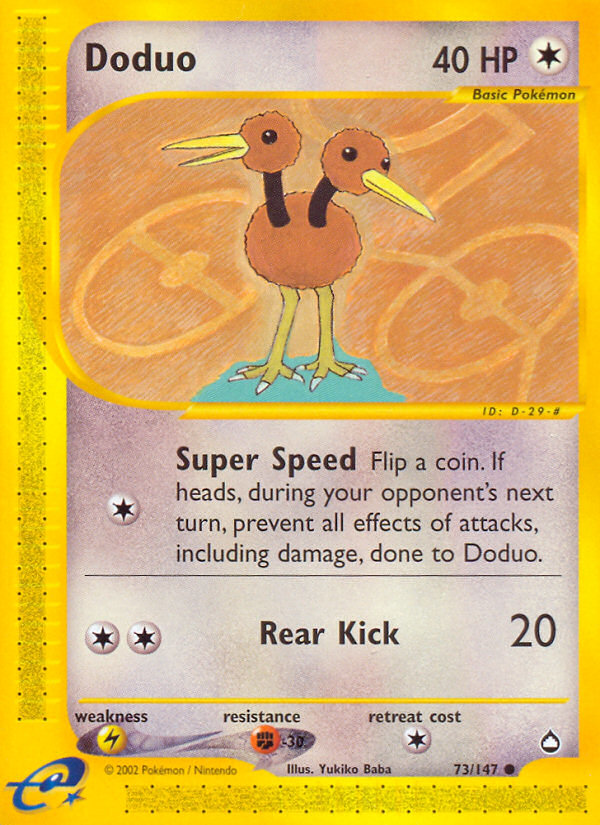 Doduo (73/147) [Aquapolis] | Good Games Adelaide SA