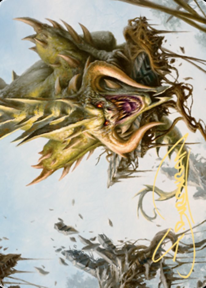 Canopy Baloth Art Card (Gold-Stamped Signature) [Zendikar Rising Art Series] | Good Games Adelaide SA